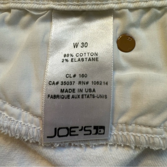 Joe's Jeans Womens White Lace Jean Shorts frayed waist 30 - Picture 5 of 6